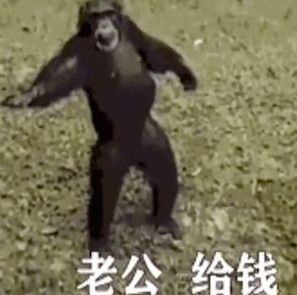 猴子伸手要钱表情包