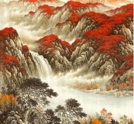  鸿运当头山水画价格
