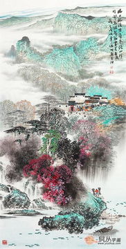  画家诸明作品赏析江南水乡秀丽非凡,艺术淡泊雅致非凡