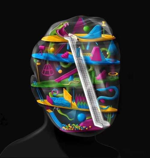  英国艺术家的创意插图