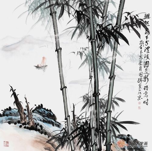  什么位置适合挂竹子山水画家中适合挂的四大黄金点位分享