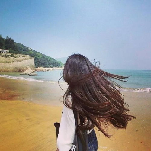 背影唯美头像女