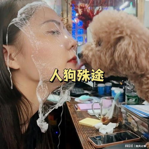  广州女子敷保鲜膜让狗舔,自称早就想亲亲,不知人狗殊途