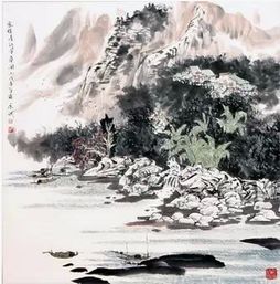  斗方家住清江翠屏间保真山水画客厅装中国书画服务中心