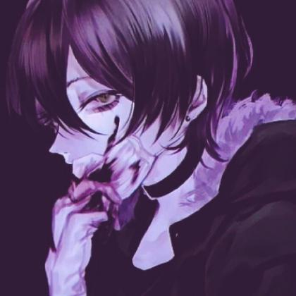  个性伤感颓废病态动漫男头,带血伤痕累累太颓废了