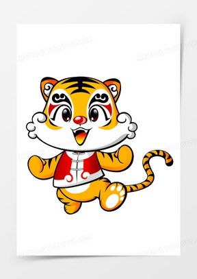  可爱小老虎图片卡通呆萌头像合集熊猫办公
