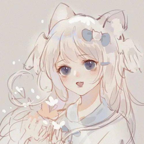  藏匿星空的温柔动漫女生头像