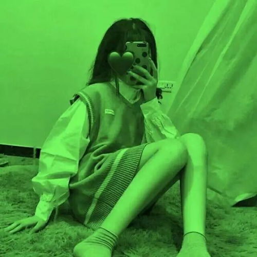  抖音超火绿色头像
