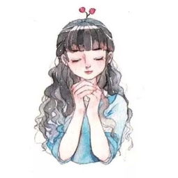  长发清新动漫女生头像