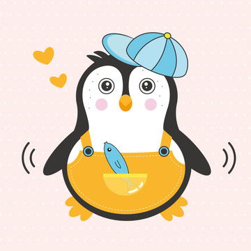  企鹅图案设计模板下载设计素材素材下的动物素材设计模板