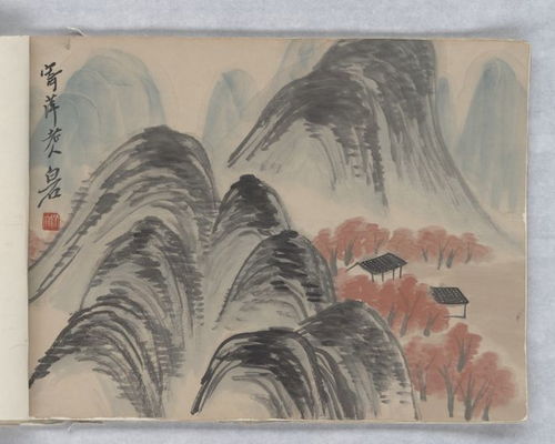 山水画头像微信头像借山