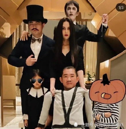  周杰伦一家cos亚当斯一家女儿罕见正脸照曝光