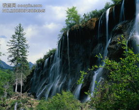  瀑布山水风景图片设计素材高清jpg模板下载4.09mbwm0907分享山水风景画大全