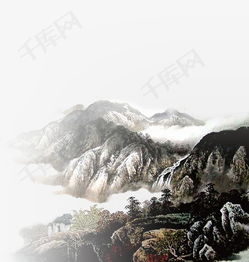  水墨山水画素材图片免费下载高清图片pngpsd千库网图片编号4653325
