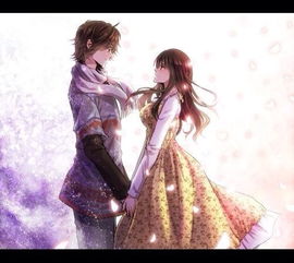  一个图片,两个动漫小朋友一男一女手牵手的,要好画,最好有画法,