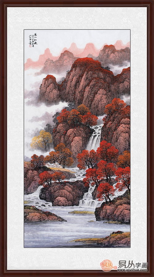  寓意吉祥又禅意十足的客厅进门处挂画,能给你带来好运哦
