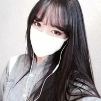  头像女清纯19岁看不出是网图戴口罩的19岁女孩头像
