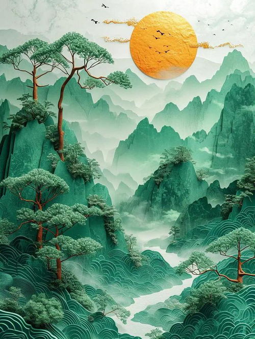 山水画头像微信头像头像