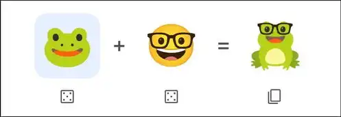  谷歌推出了一款随意组合表情的工具emojikitchen颜文字厨房