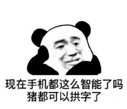  斗图表情包现在手机都这么智能了吗猪都可以拱字了