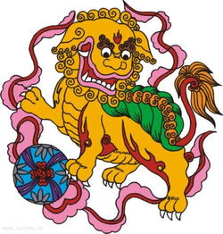  收集传统舞狮的矢量图或高清点阵图