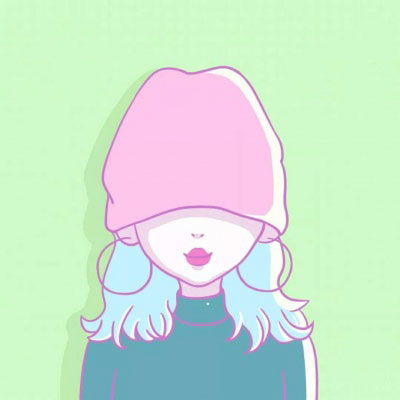  可爱女生动漫卡通闺蜜头像一人一张动漫闺头