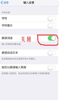  iphone打字朗读怎么关
