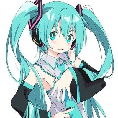  头像舍精美初音未来蓝色系头像壁纸开心搞笑文案短句