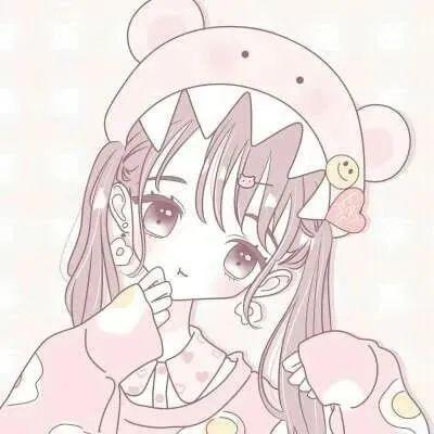  卡通闺蜜头像二人可爱动漫女生双人闺蜜图片