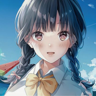  手绘动漫女生头像