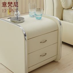  意梵尼床头柜简约时尚高仿羊皮皮艺床头柜包物流028