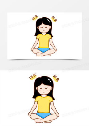 害羞表情包素材插画
