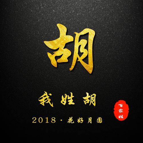  2019贺岁百家姓姓氏头像,微信姓氏头像封面你的新春专属祝福