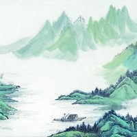  水墨山水画图片大全微信头像图片大全
