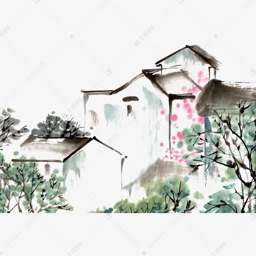 山水画头像微信头像乡村